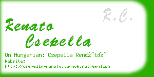 renato csepella business card